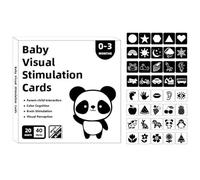 Carte visive per bambini, Carte di stimoli visivi per bambini in bianco e nero, Schede flash per bambini in bianco e nero ad alto contrasto, Schede di attività didattiche di stimolazione visiva per ba