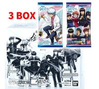 Carte wafer Gintama Mr. Ginpachi's Zany Class 3 scatole BANDAI 20 pacchetti p...