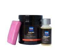 Clay Bar Kit Decontaminante Carrozzeria Coarse Rossa 200gr argilla grip cartec