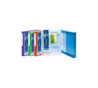 Cartella 3 lembi con bottone Kreacover - A4 - dorso 4 cm - PP - colori assortiti