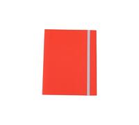 Cartella 3 lembi con elastico - A4 - dorso variabile - fibrone - rosso - Cartote