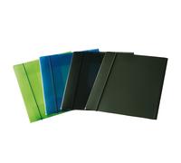 Cartella 3 lembi con elastico - A4 - PP - trasparente verde - conf. da 10 pz