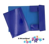 Cartella 3 lembi con elastico blu