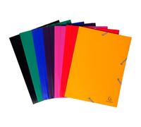 Cartella 3 Lembi con Elastico in PPL Eco Exacompta - 24x32 cm - 55901E (Nero Opa