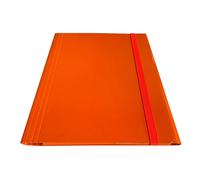 Cartella 3 lembi con elastico piatto - A4 - dorso variabile - conf. da 5 pz