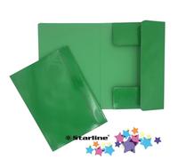 Cartella 3 lembi con elastico verde