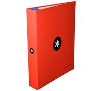 Cartella 4 anelli folio rosso