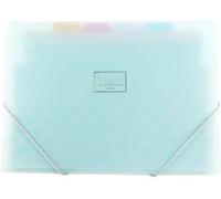 Cartella a fisarmonica, Borsa portadocumenti esten Cartella espandibile PP A4 8 strati multicolore(Sky Blue)