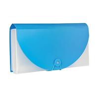 Cartella a fisarmonica, Borsa portadocumenti esten Cartella portadocumenti espandibile a fisarmonica con supporto, 13 tasche, 13,5x26,2 cm, multicolore(Blue)