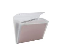 Portadocumenti a soffietto Ice - 13 tasche - 22 x 30 cm - PP - trasparente - Rex