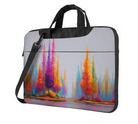 Cartella a tracolla stampata dell'albero dell'inchiostro di colore della borsa a tracolla del computer portatile facile da usare quando viaggia per affari