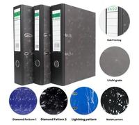 Cartella ad anelli a 2 fori con sgancio rapido A4, 34 * 28,5 * 7,5 CM, formato A4, temprata e ispessita, per ufficio - raccoglitore ad anelli di grande capacità, realizzato in resistente carta spessa