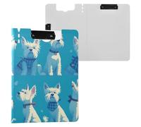 Cartella Appunti Cartella Cartella Cartone Animato Blu Cielo Profondo Cani A4 Appunti Padfolio Doppia Clip Portapenne Nursing Clip Board con Coperchio