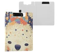 Cartella Appunti Cartella Cartoon Cani Faces A4 Appunti Raccoglitore Doppia Clip Portapenne Ufficio Clip Board con Cover