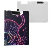 Cartella Appunti con Conservazione Estetica American Shorthair Cat A4 Appunti Folio Raccoglitore Doppio Metallo Clip Portapenne Nursing Clip Board con coperchio