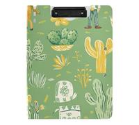 Cartella Appunti con Conservazione Verde Cow Boy Cavallo Cartone Animato A4 Appunti Folio Raccoglitore Orizzontale e Verticale Doppia Clip Scuola Clip Board con Coperchio