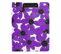 Cartella Appunti Susan dagli occhi neri linea semplice arte Valentinesnes viola A4 Appunti Appunti Cartella Appunti Due clip in metallo portapenne infermieristica clip Board con coperchio
