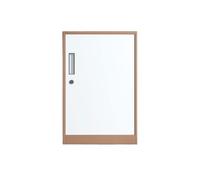 Cartella Armadietto classificatore Armadietto portaoggetti for ufficio sotto la scrivania Armadietto for l'organizzazione dei dati dei file con armadietto mobile con serratura Cartelle di file(Bruin)