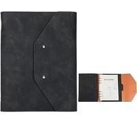 Cartella aziendale con raccoglitore ad anelli A5 for interviste, conferenze e presentazioni, organizer tascabile for notebook(Svart)