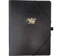 Cartella classificatrice Saro in cartone compatto nero 12 scomparti formato folio