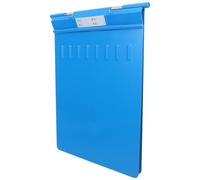 Cartella Clinica in Plastica con Copertura e Clip, Blu | Organizzatore Documenti Medico, Chiusura Sicura, Superficie Liscia, Leggero e Resistente All'acqua