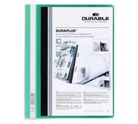 Cartella con chiusura Duraplus durevole - Per formato A4+ - Scomparto interno - Copertina posteriore verde NEW