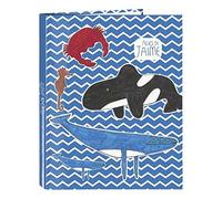 Cartella con fogli 4 anelli di Algo di Jaime, 265 x 330 mm