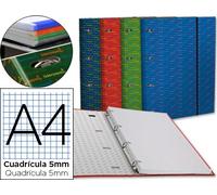 Cartella con ricambio Liderpapel A4 Tabella 5 mm, 4 anelli 20 mm (4 Unid.)