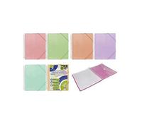 Cartella con Spirale Bismark, 30 Buste Trasparenti con Copertina Colorata Pastello NEW