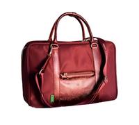 Cartella Da Ufficio Agatha Ruiz De La Prada In Nylon Bordeaux Con Similpelle Metallizzata