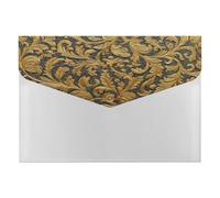 Cartella decorativa da parete di lusso con motivi dorati, a fisarmonica, organizer per cartelle portadocumenti, per ufficio, scuola, formato A4