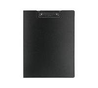 Cartella degli appunti saxojonon, per A4, delicato processo di pressione a caldo, flessione, tavola di clip addensato, superficie di scrittura liscia, materiale durevole (Nero)