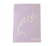 Cartella degli spartiti musicali | Supporto in plastica A4 da 4 pagine for coro e studenti d'arte