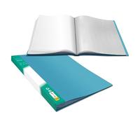 Cartella del portfolio artistico, 40 tasche trasparenti, protettori di carta Acqua per esposizione di 80 pagine in un libro di presentazione chiaro per opere d'arte, fogli di rapporto, documenti