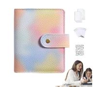 Cartella di buste per contanti, Cartella di riempimento di contanti in colore amaro A7 a fogli sfusi - Cartella di bilancio impermeabile, cartella di denaro alla moda per budget, risparmio di denaro