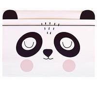 Cartella di Cartone A4 per Bambini - Soft-Touch - Stampa Interna ed Esterna - Forma Divertente - Panda