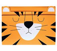 Cartella di Cartone A4 per Bambini - Soft-Touch - Stampa Interna ed Esterna - Forma Divertente - Tigre