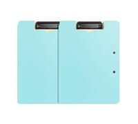 Cartella di file 2 pezzi Cartella portadocumenti pieghevole con clip, organizer for contratti, robusta cartella doppia, forniture for ufficio(Blue)