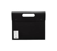 Cartella di File Cartella di file portatile A4 Cartella grande Capacità Documento Borsa Semplice Business Briefcase Stabilito Plastica Organizzatore Doppio Snap Borsa Portatile Archiviazione Borsa da