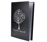 Cartella di file musicale formato A4 spartito cartella musicale documenti di carta a tema musicale 40 tasche cartella di archiviazione