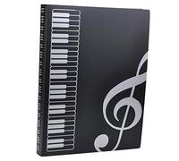 Cartella di File Musicali A4 - Spartiti e Documenti a Tema Musicale - 40 Tasche per Archiviazione
