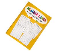 Cartella di lavoro matematica per algebra e geometria: carta riutilizzabile resistente agli strappi con linea numerica pratica per scuola e casa Matematica Notebook