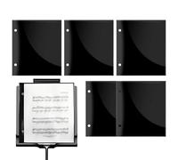Cartella di musica Music Libro Display Binder da 6,5 pollici di taglia 6 pezzi A4 Organizzatore con tasche trasparenti Design facile per il coro per piano