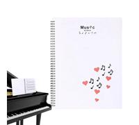 Cartella di spartiti, supporto per spartiti, cartella di archiviazione di file musicali A4 con design in - Supporto per spartiti di pianoforte per orchestre, cori scolastici, artisti