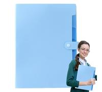 Cartella Documenti - Organizer per ricevute domestiche | Forniture di archiviazione multifunzione formato A4 con etichette colorate e sette tasche per fatture e ricevute
