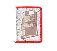 Cartella documento trasparente ricaricabile | Cartella per notebook trasparente con cerniera | Archiviazione album etichetta per studenti Progetti di ricezione parti pe