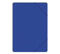 Cartella elastica per ufficio PP A4 500 MICR blu/archiviazione documenti/tipo-3-aletta/tipo con gomma/materiale-PP/colore-blu/formato-A4/dimensioni (mm)-240x320