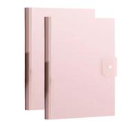 Cartella espositiva A3 da 2 pezzi, 30 tasche, cartella portadocumenti for progetti di presentazione for la classificazione dei documenti/rosa(Pink)