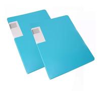 Cartella espositiva con raccoglitore portfolio A3 40 buste in plastica trasparente, confezione da 2, multicolore(Blue)