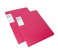 Cartella espositiva con raccoglitore portfolio A3 40 buste in plastica trasparente, confezione da 2, multicolore(Pink)